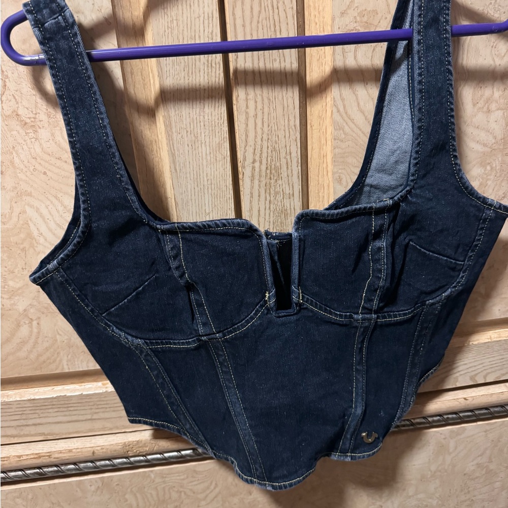 True Religion Women’s Denim Corset size large